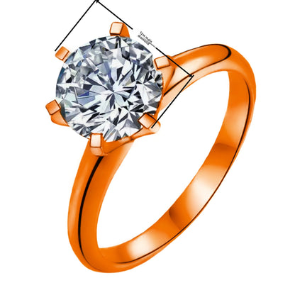 Zircon Six-Prong Ring