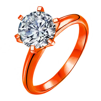 Zircon Six-Prong Ring