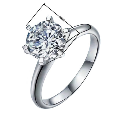 Zircon Six-Prong Ring