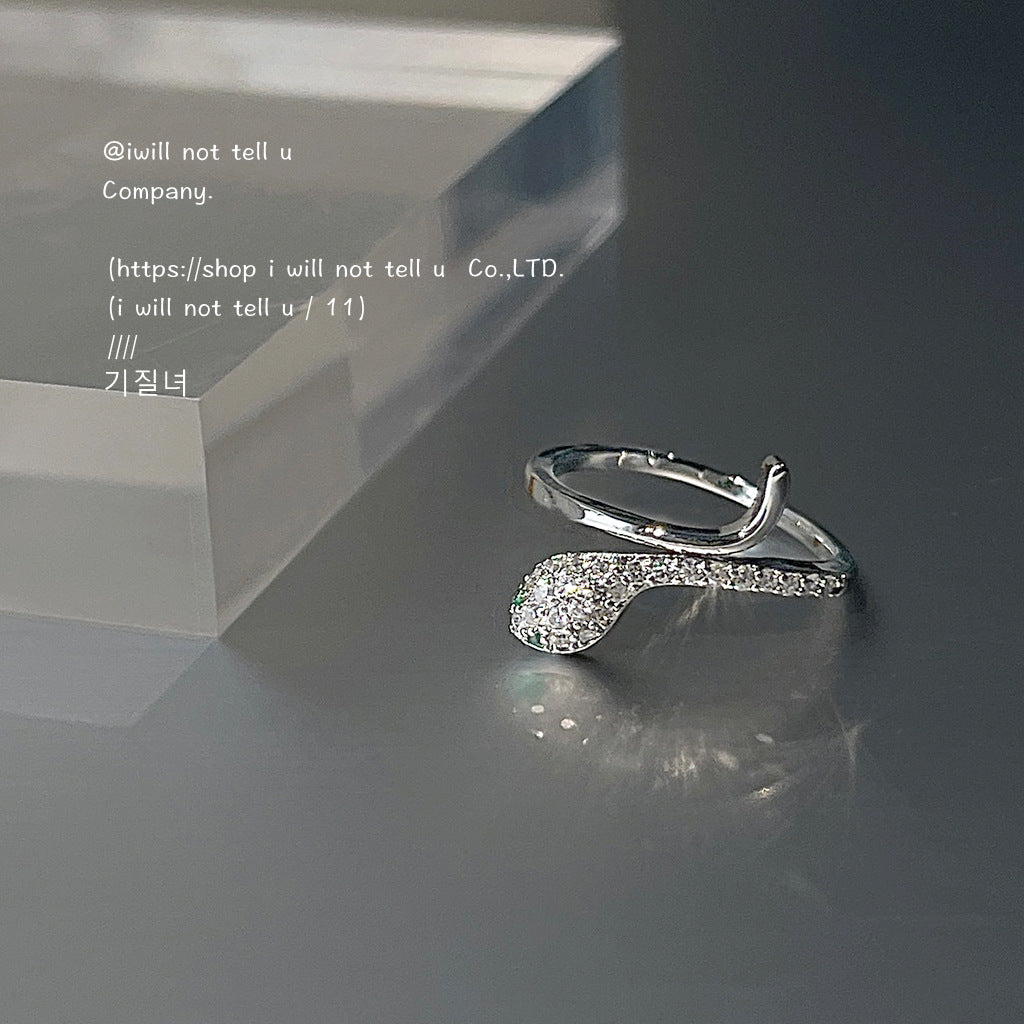 zircon snake ring