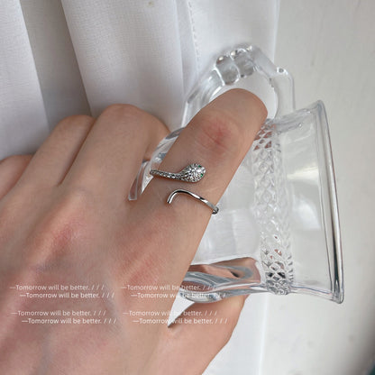 zircon snake ring