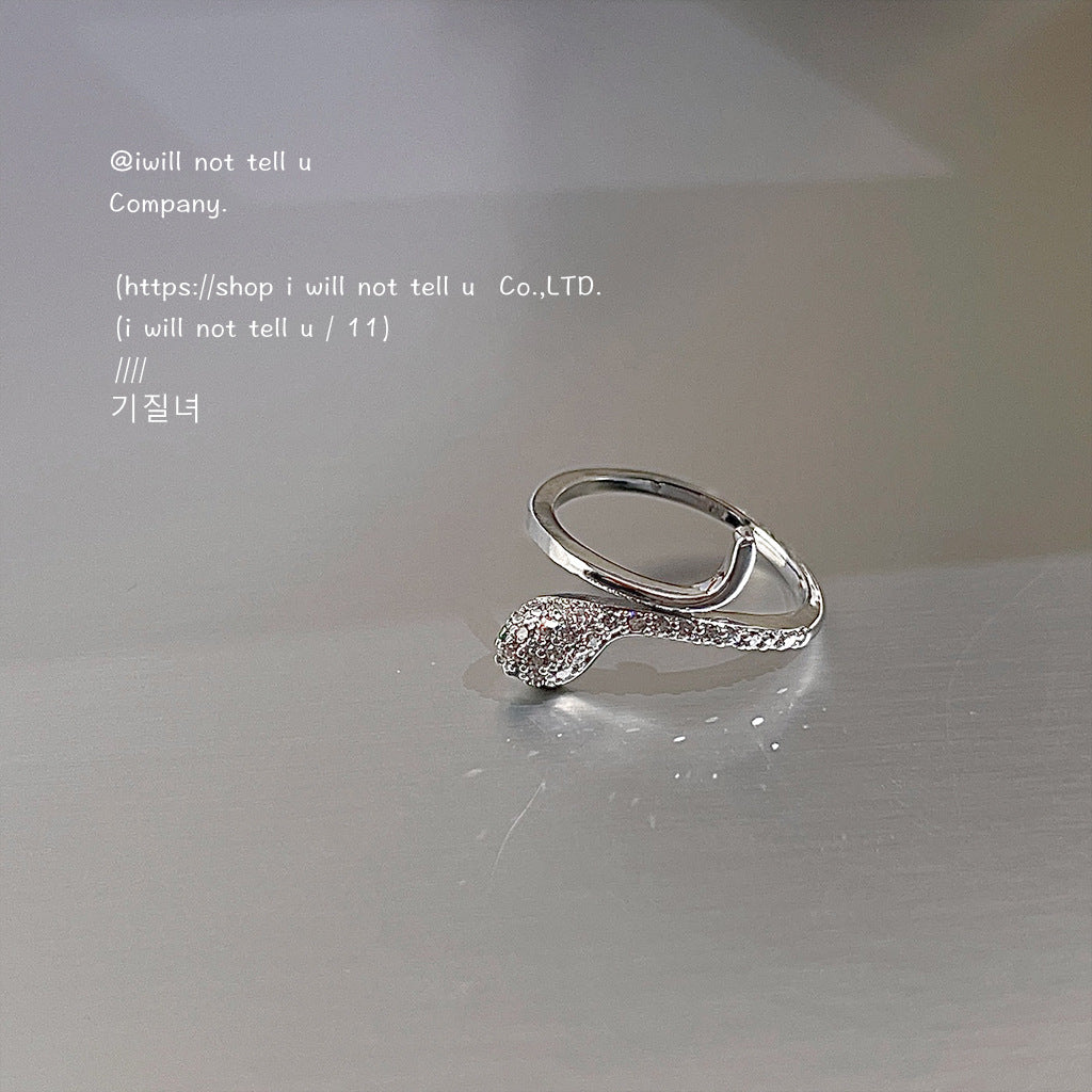 zircon snake ring
