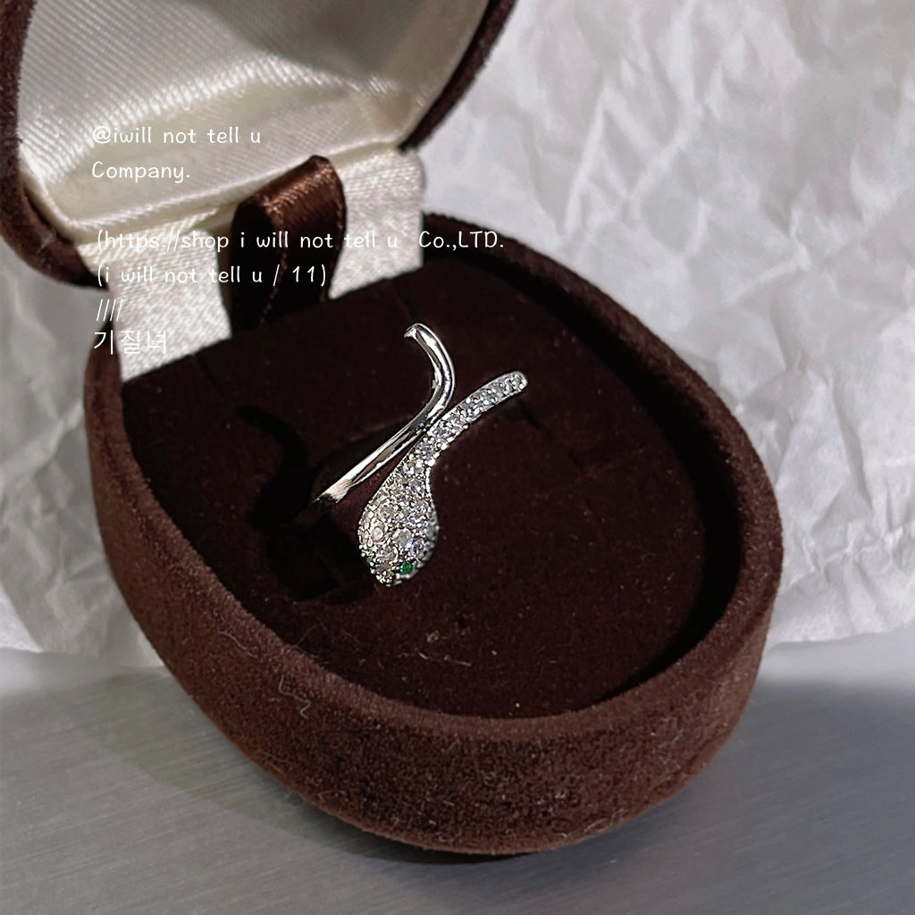 zircon snake ring