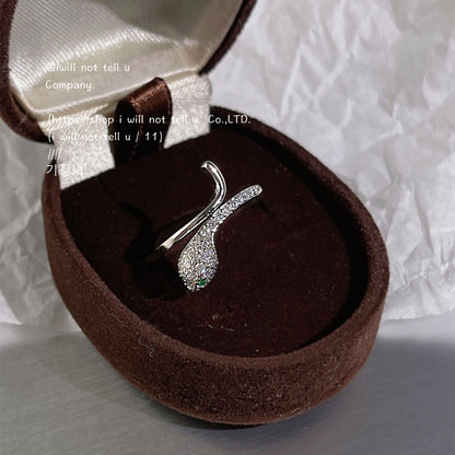 zircon snake ring