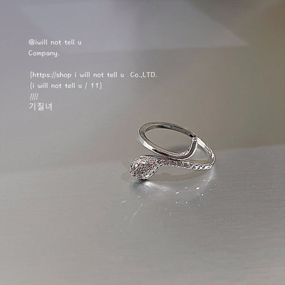 zircon snake ring