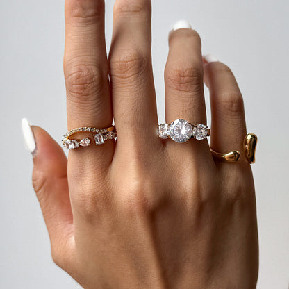 Zircon Steel Ring