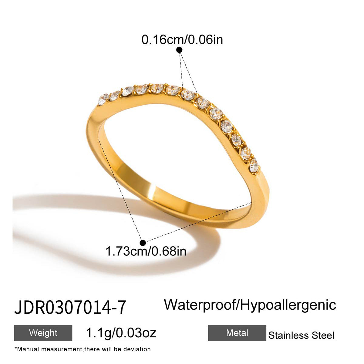 Zircon Steel Ring