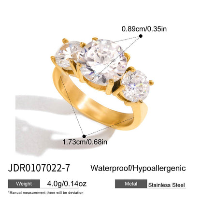 Zircon Steel Ring