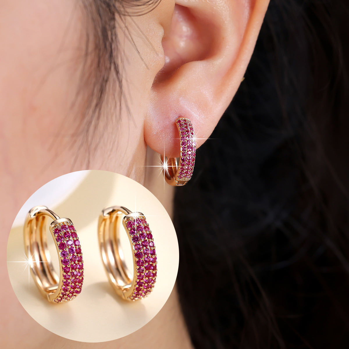 Zircon Stud Earrings