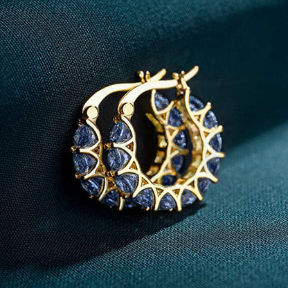 Zircon U-Shape Earrings