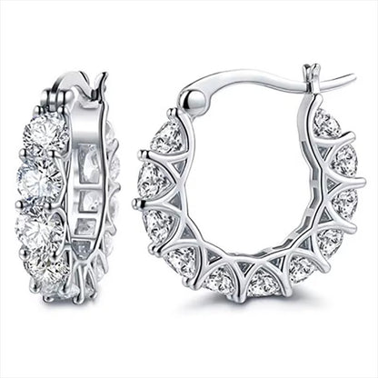 Zircon U-Shape Earrings