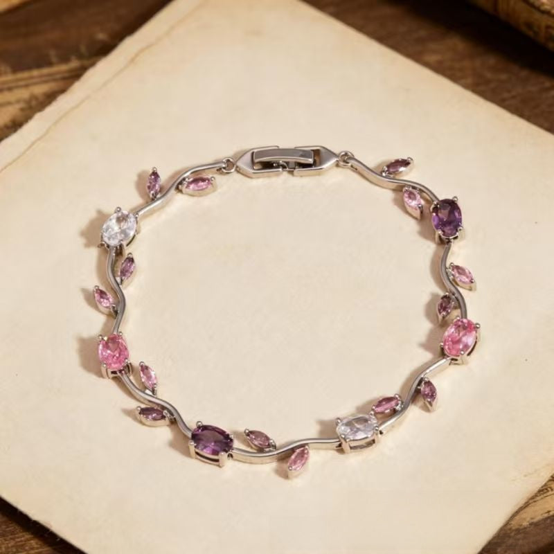 Zirconia Branch Design Bracelet