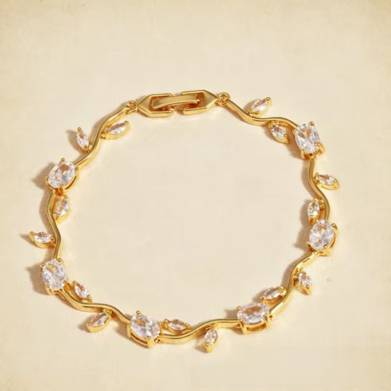 Zirconia Branch Design Bracelet