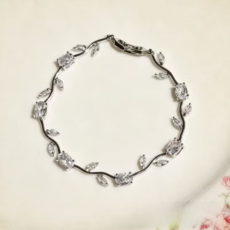 Zirconia Branch Design Bracelet