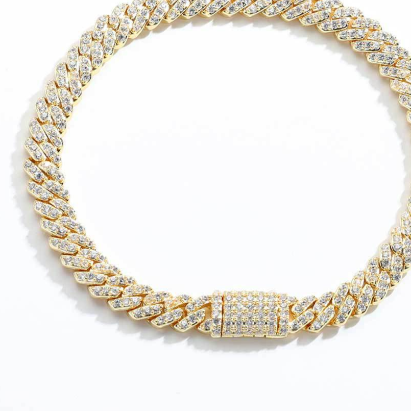 Zirconia Cuban Chain Bracelet