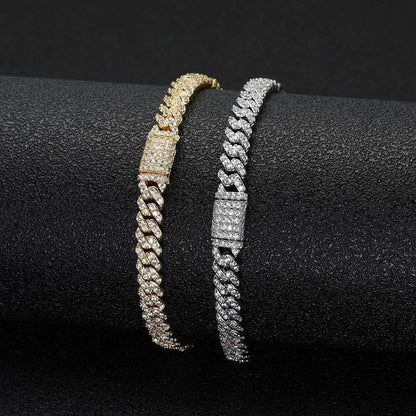 Zirconia Cuban Chain Bracelet