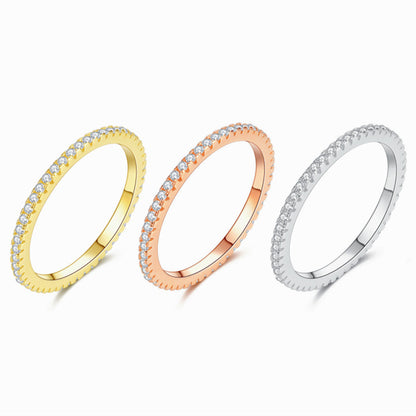 Zirconia Diamond Studded Ring