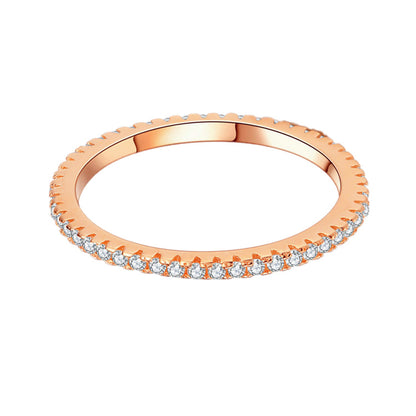 Zirconia Diamond Studded Ring