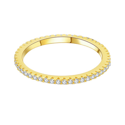 Zirconia Diamond Studded Ring