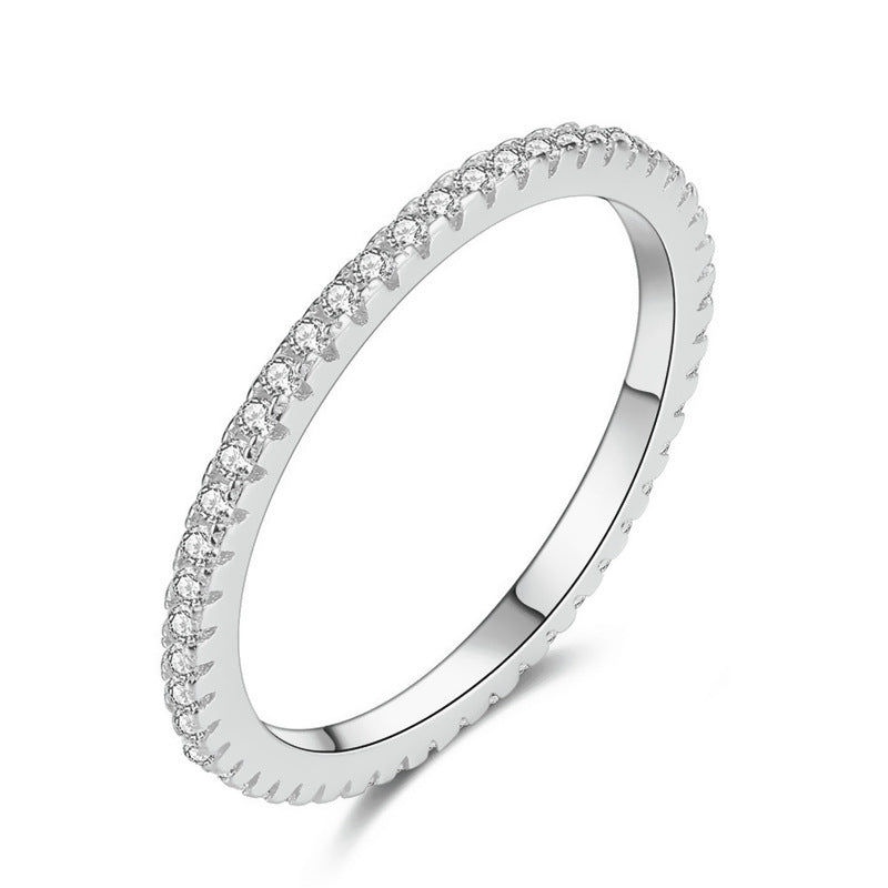 Zirconia Diamond Studded Ring