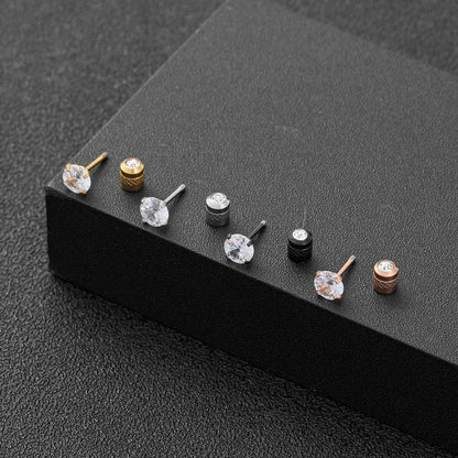 Zirconia Stud Earrings