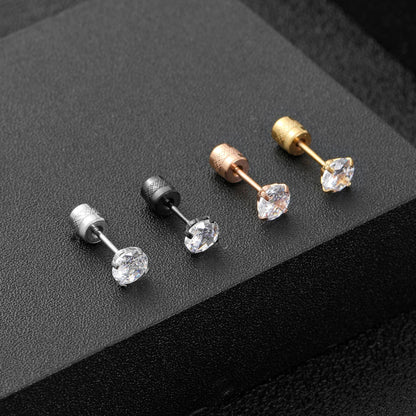 Zirconia Stud Earrings