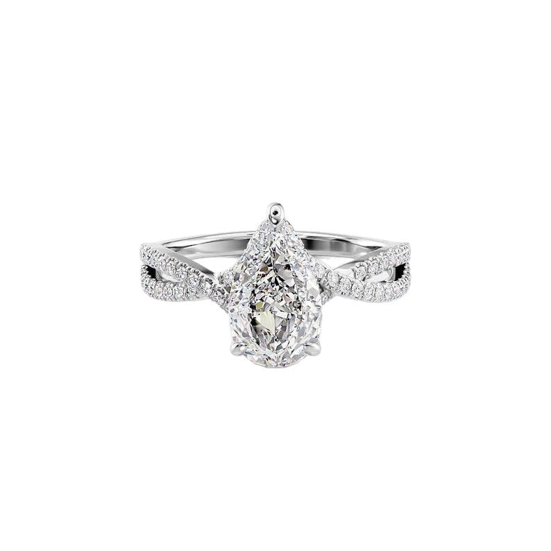 Zirconia Teardrop Ring