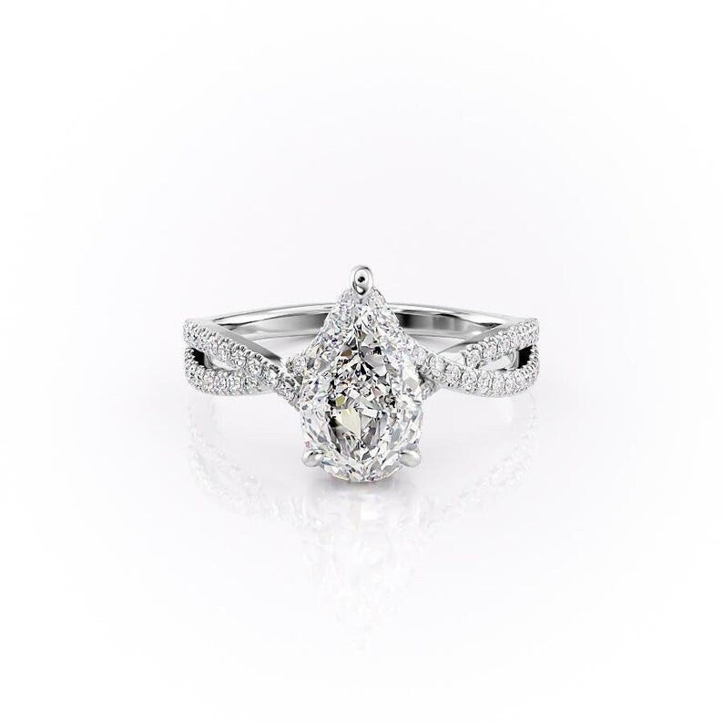 Zirconia Teardrop Ring