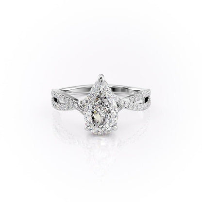 Zirconia Teardrop Ring
