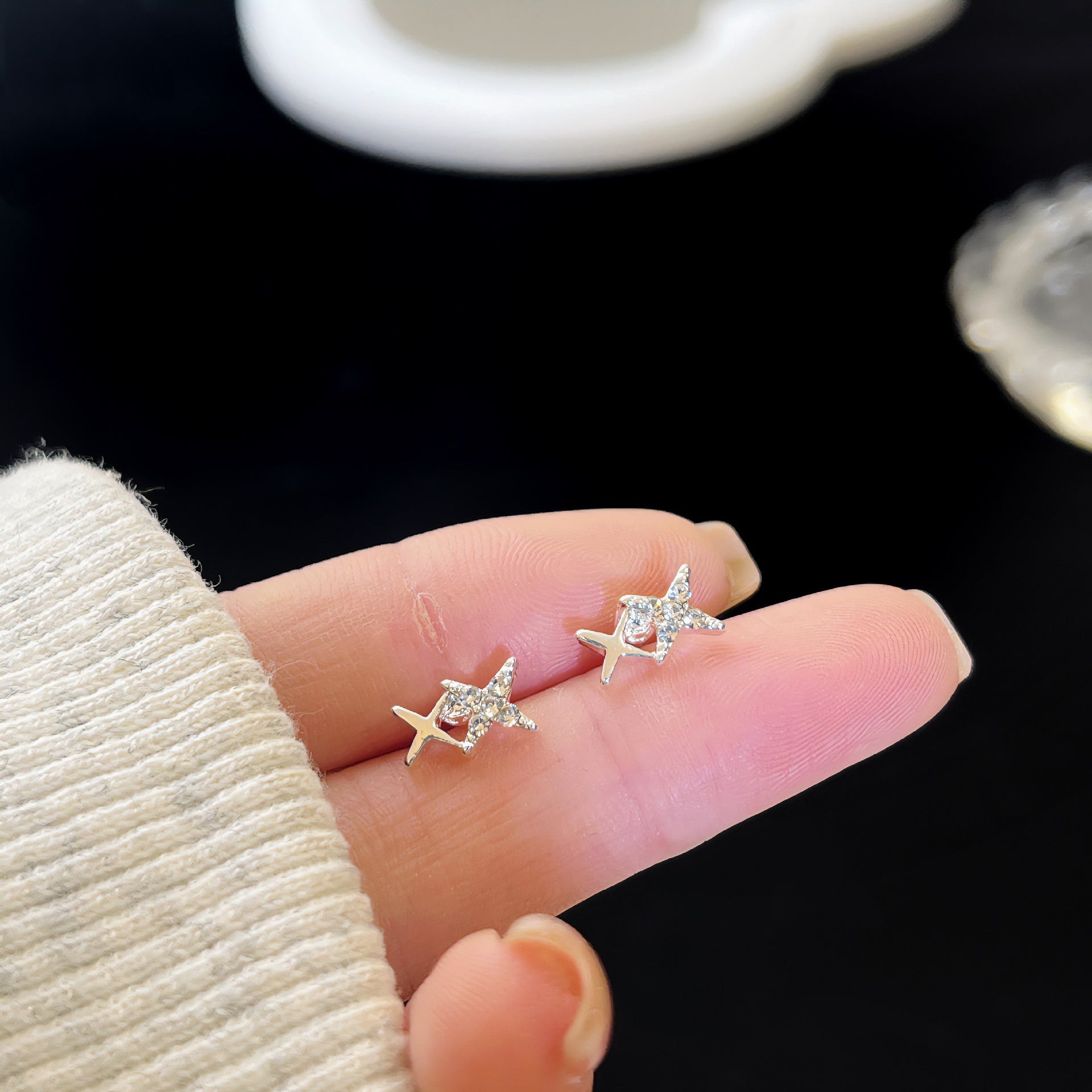 Zirconite ear rings