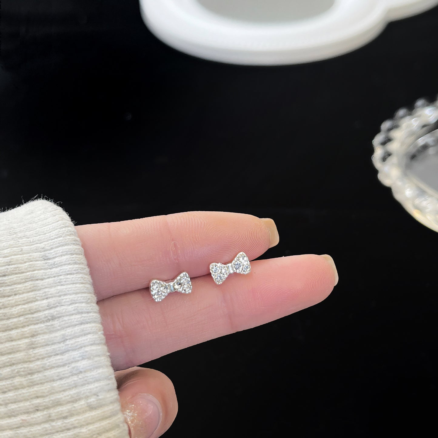 Zirconite ear rings