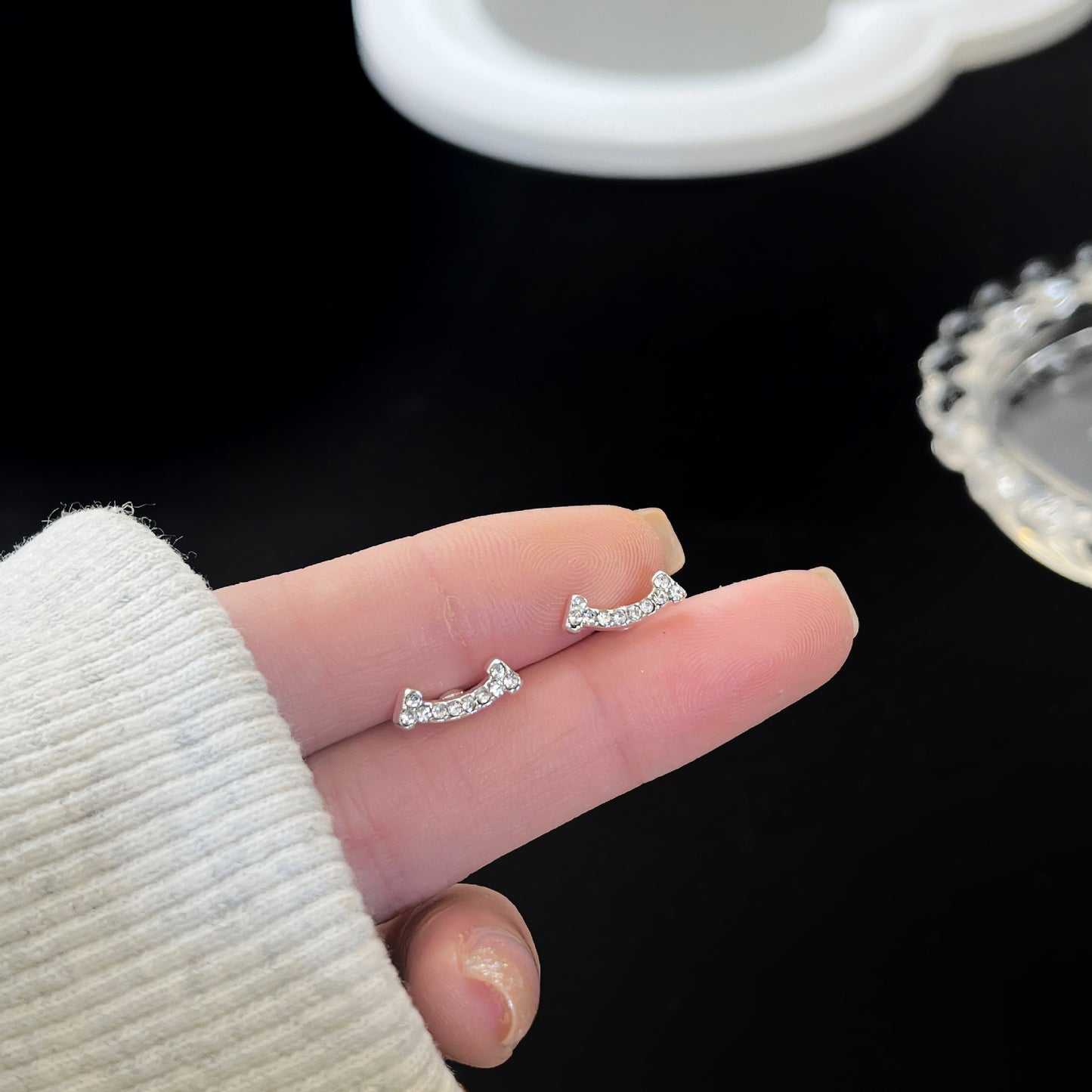 Zirconite ear rings