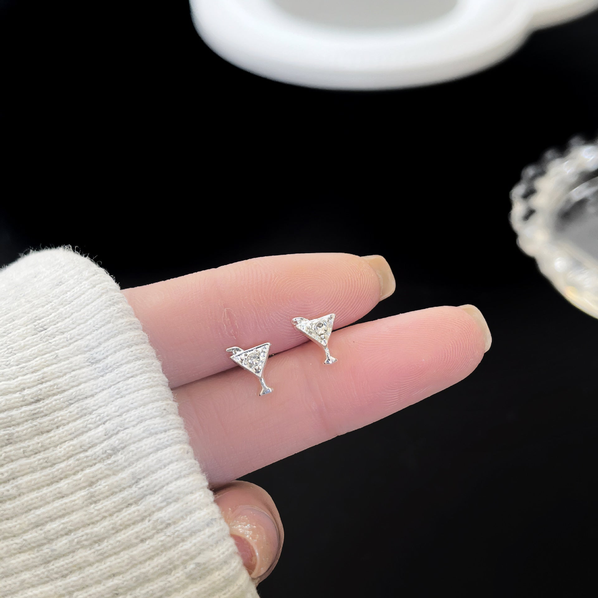 Zirconite ear rings