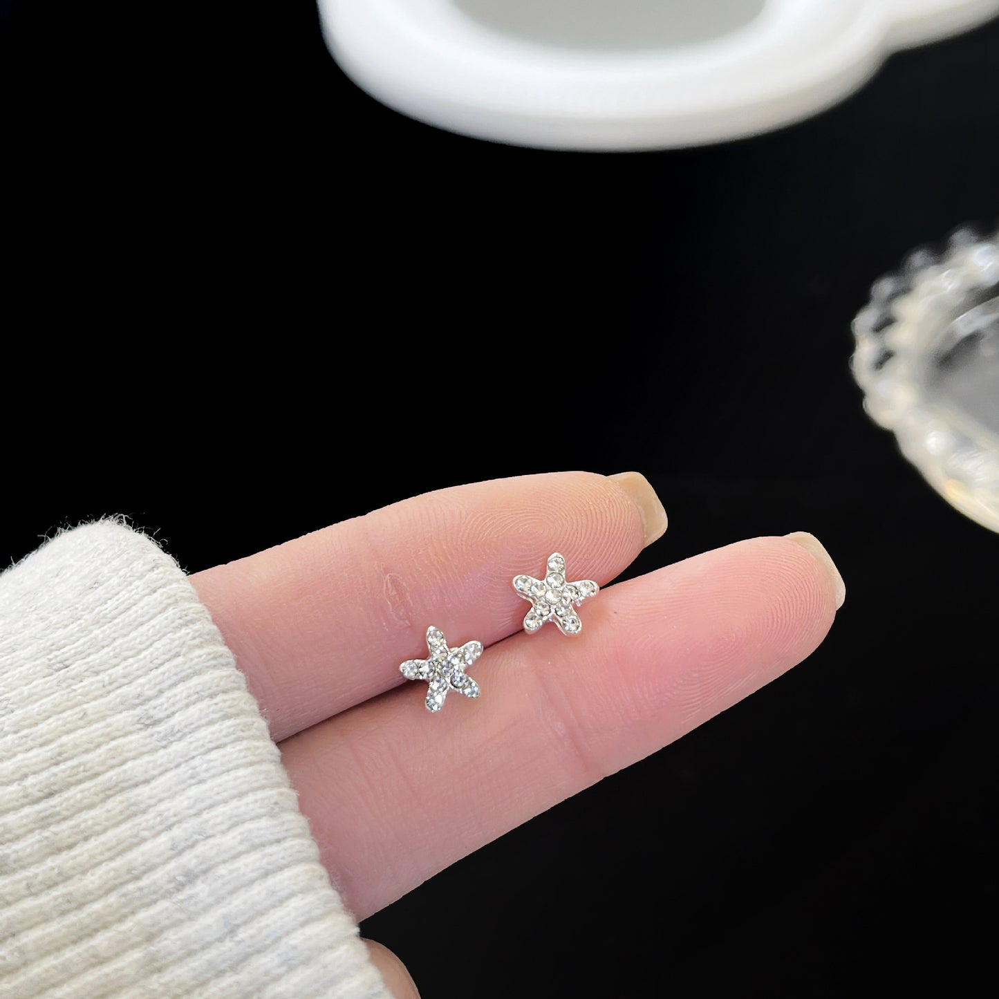 Zirconite ear rings