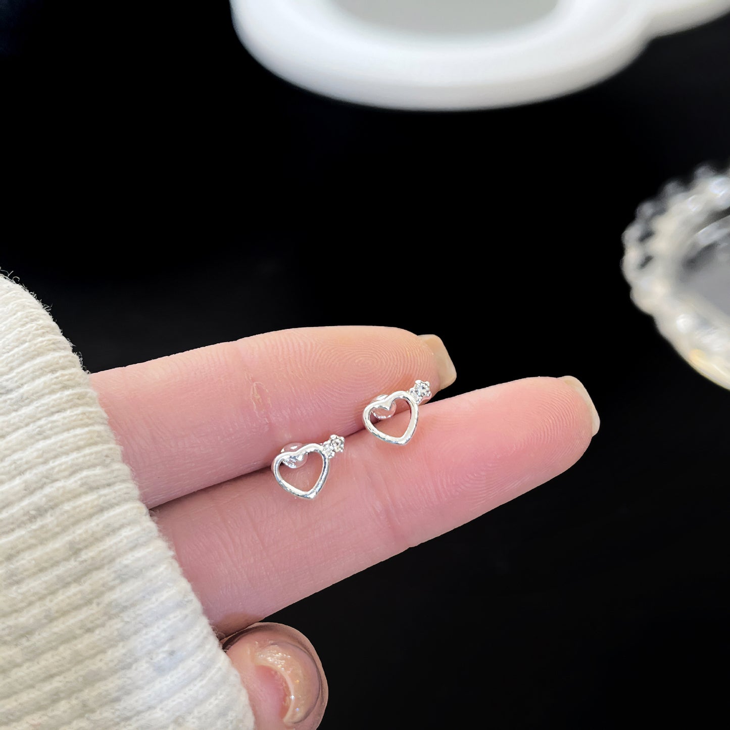 Zirconite ear rings