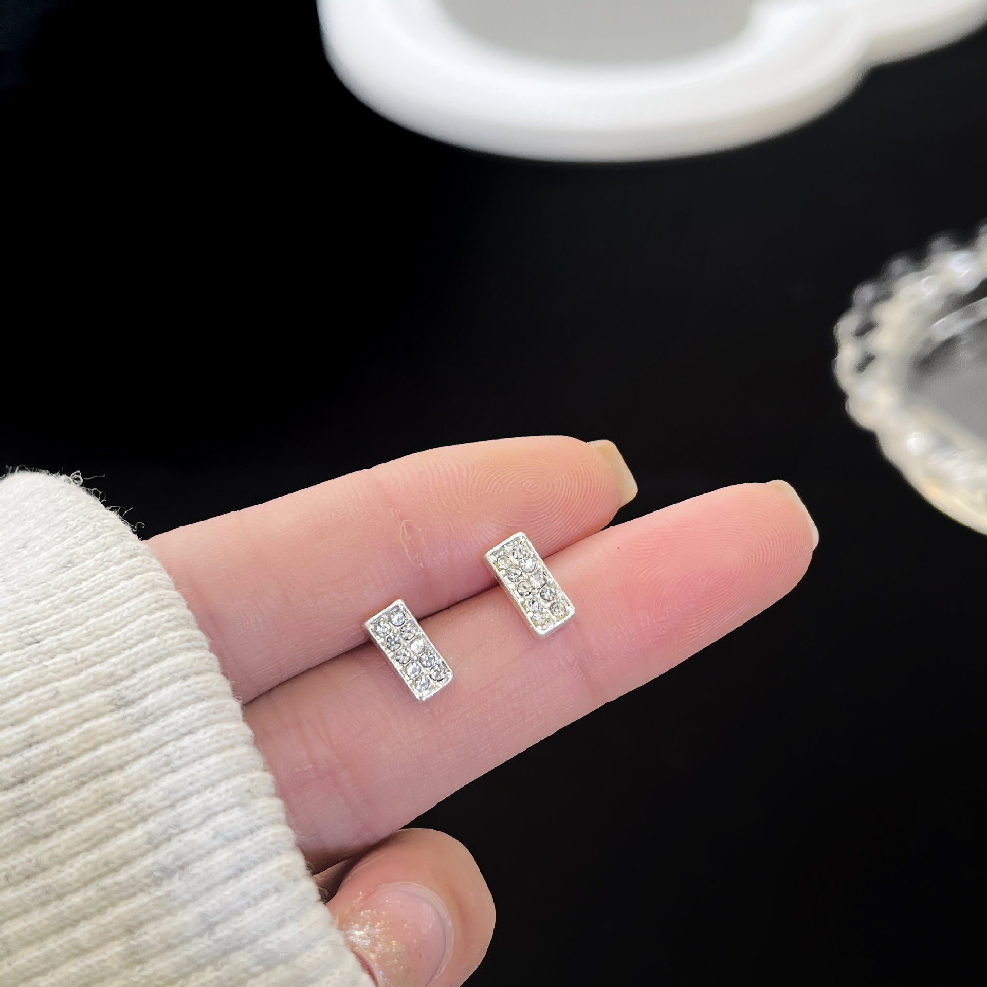 Zirconite ear rings