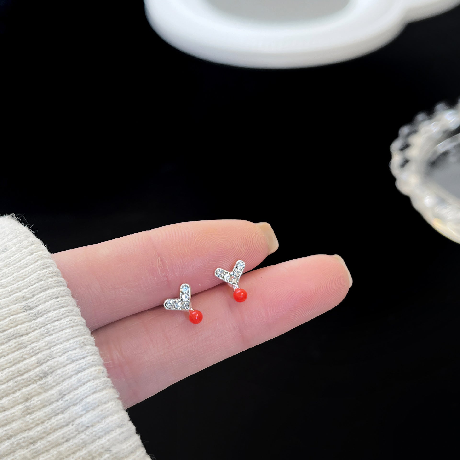 Zirconite ear rings