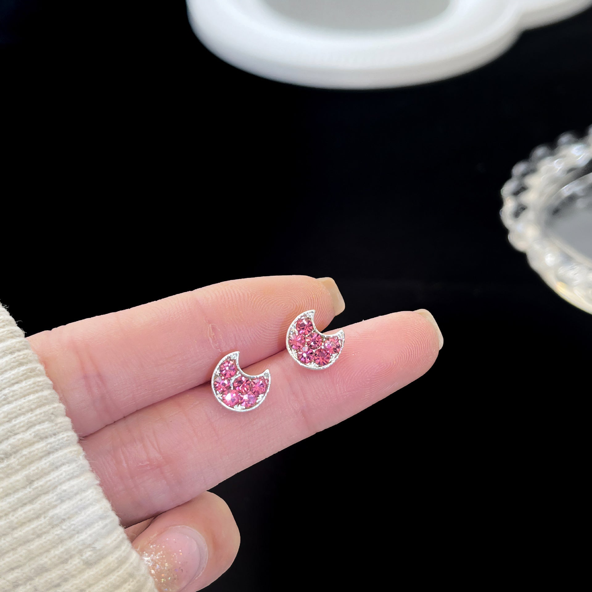 Zirconite ear rings
