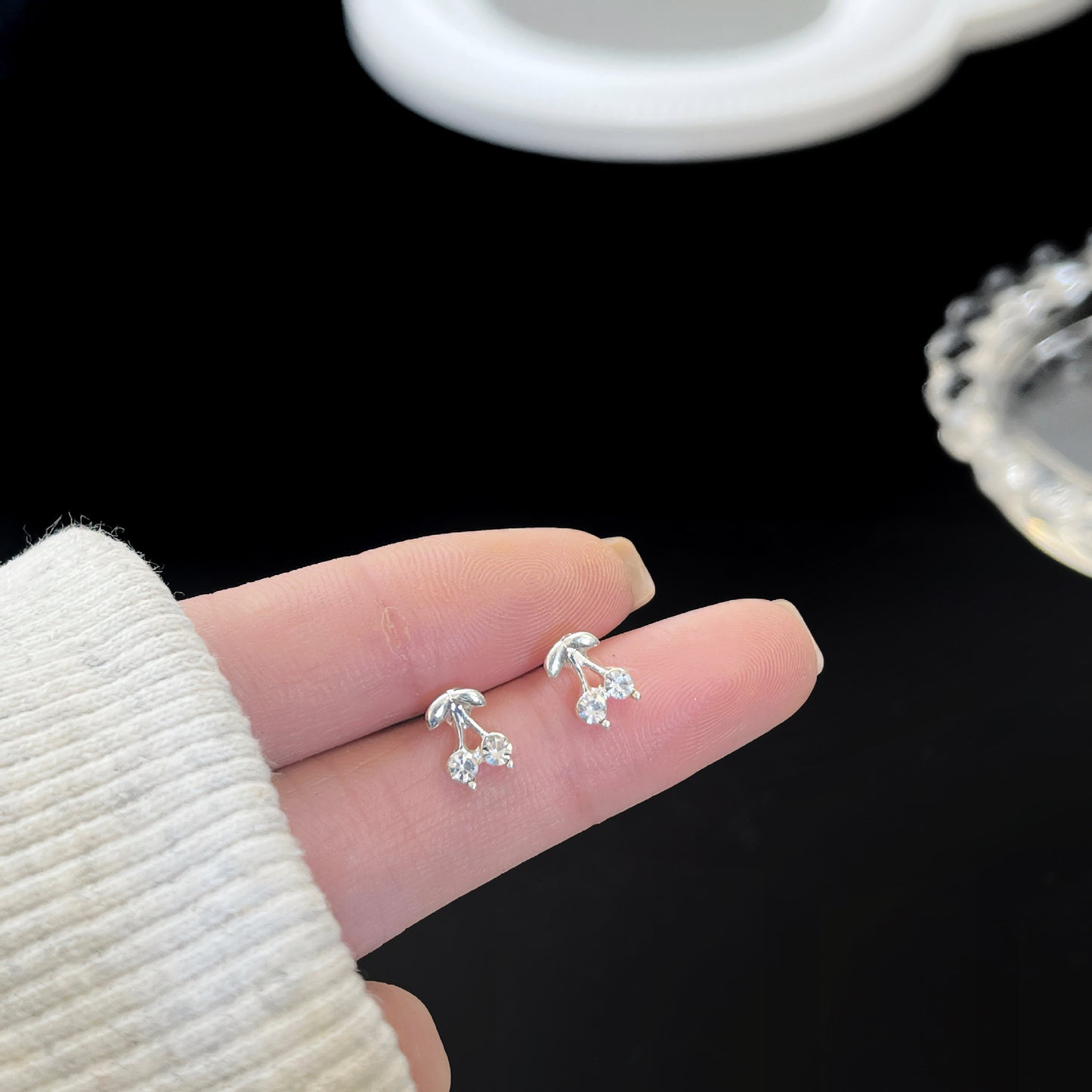 Zirconite ear rings