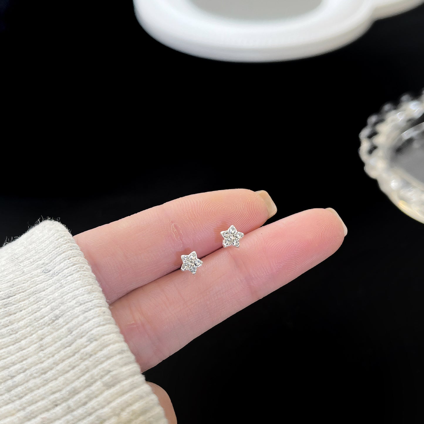 Zirconite ear rings