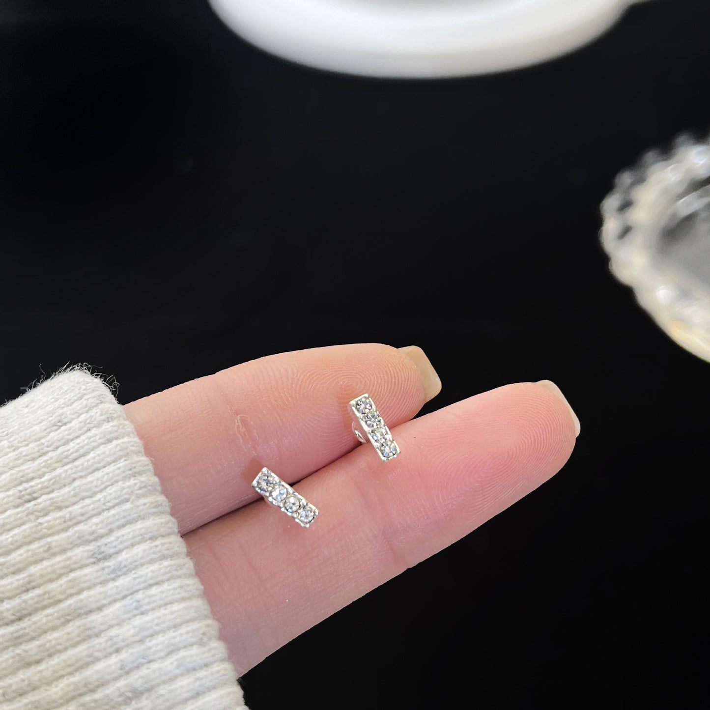 Zirconite ear rings