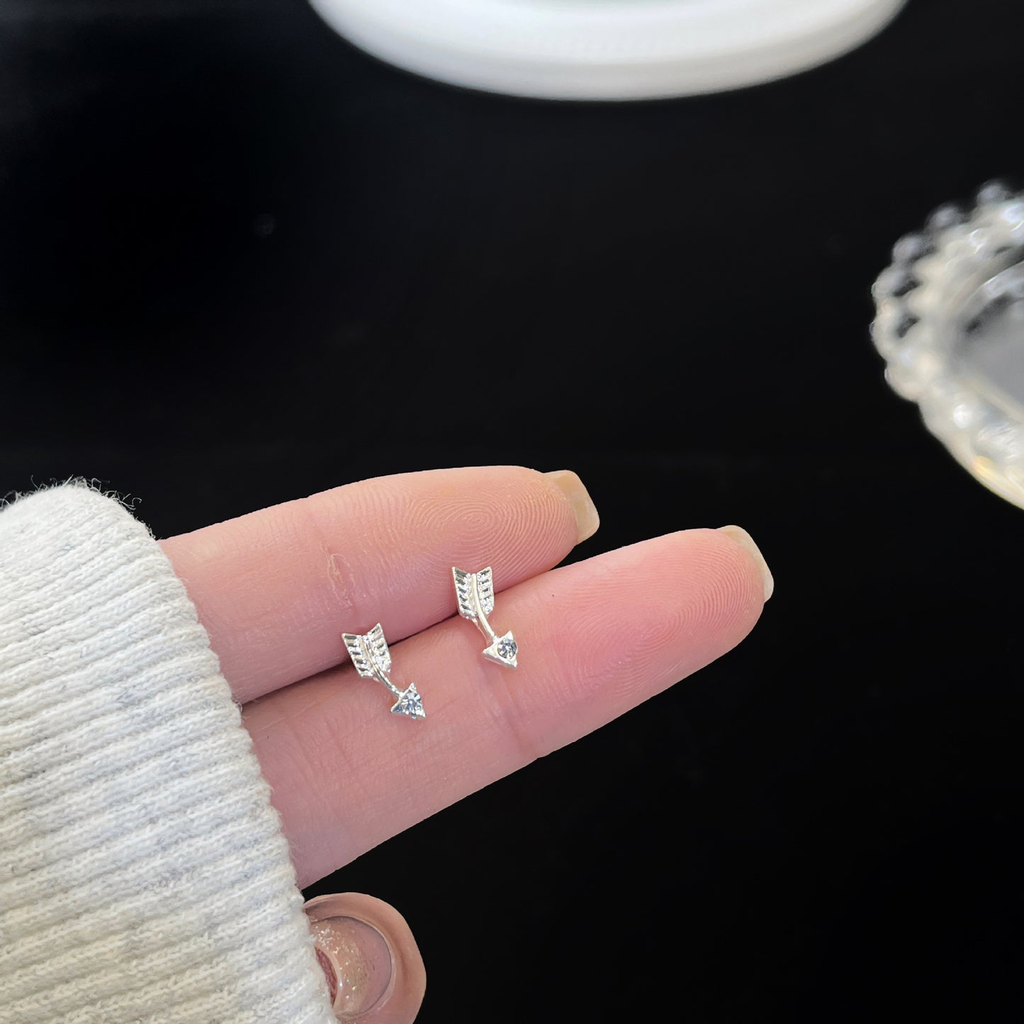 Zirconite ear rings