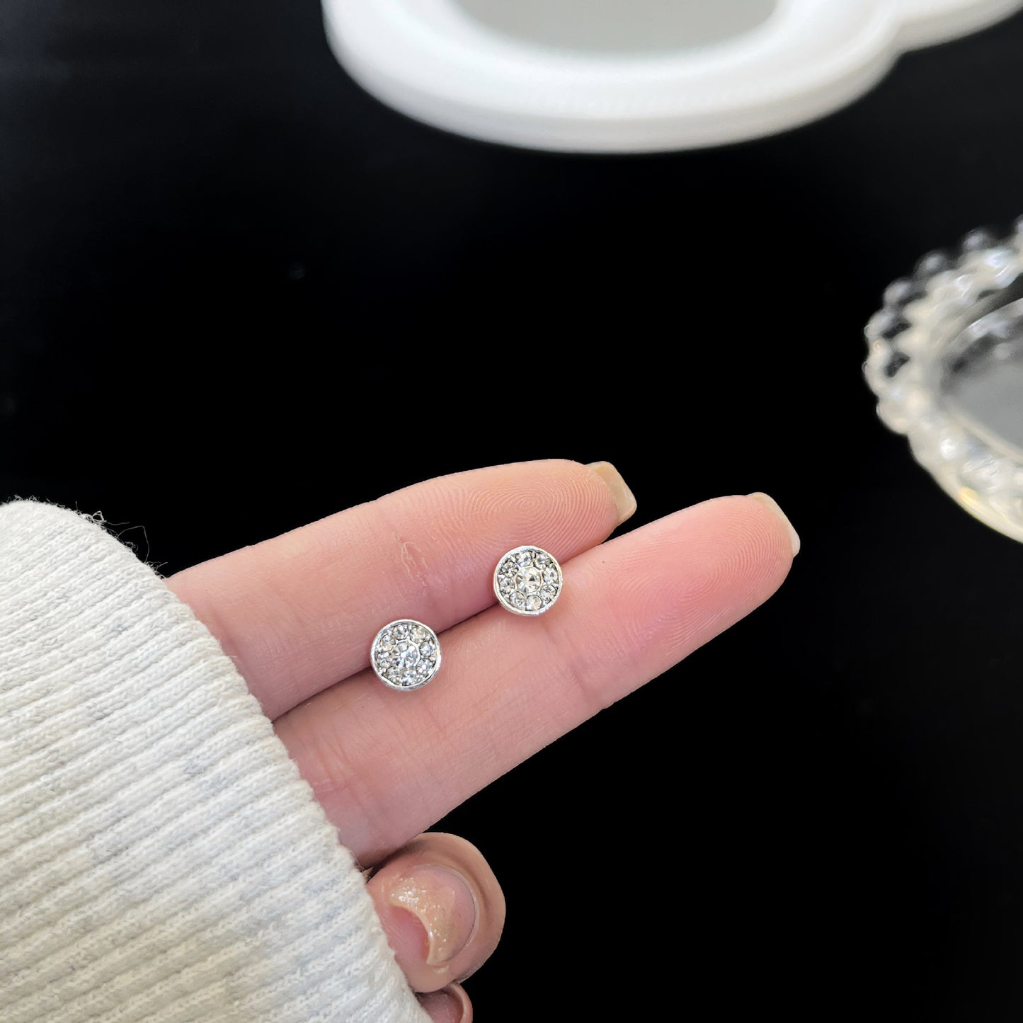 Zirconite ear rings