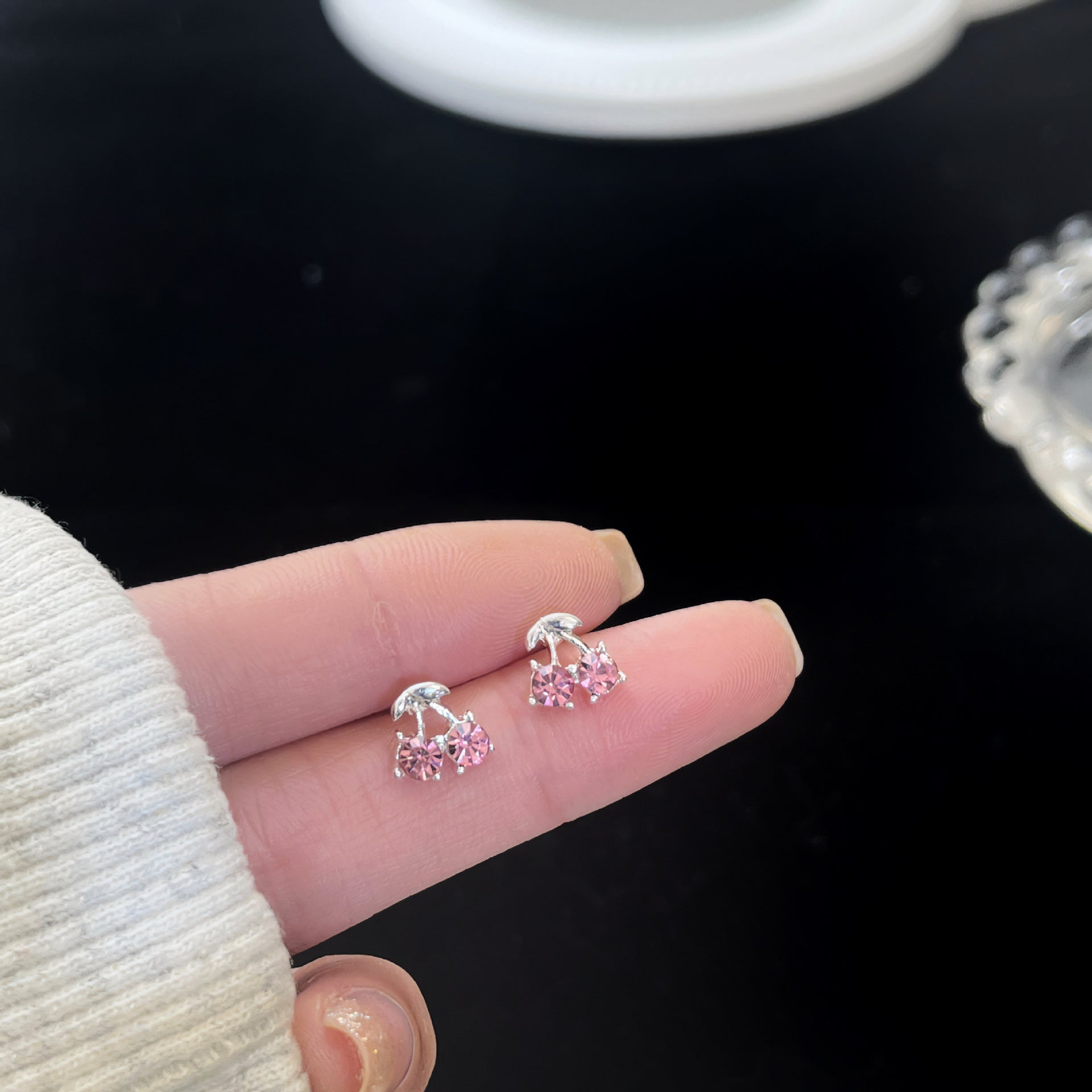 Zirconite ear rings