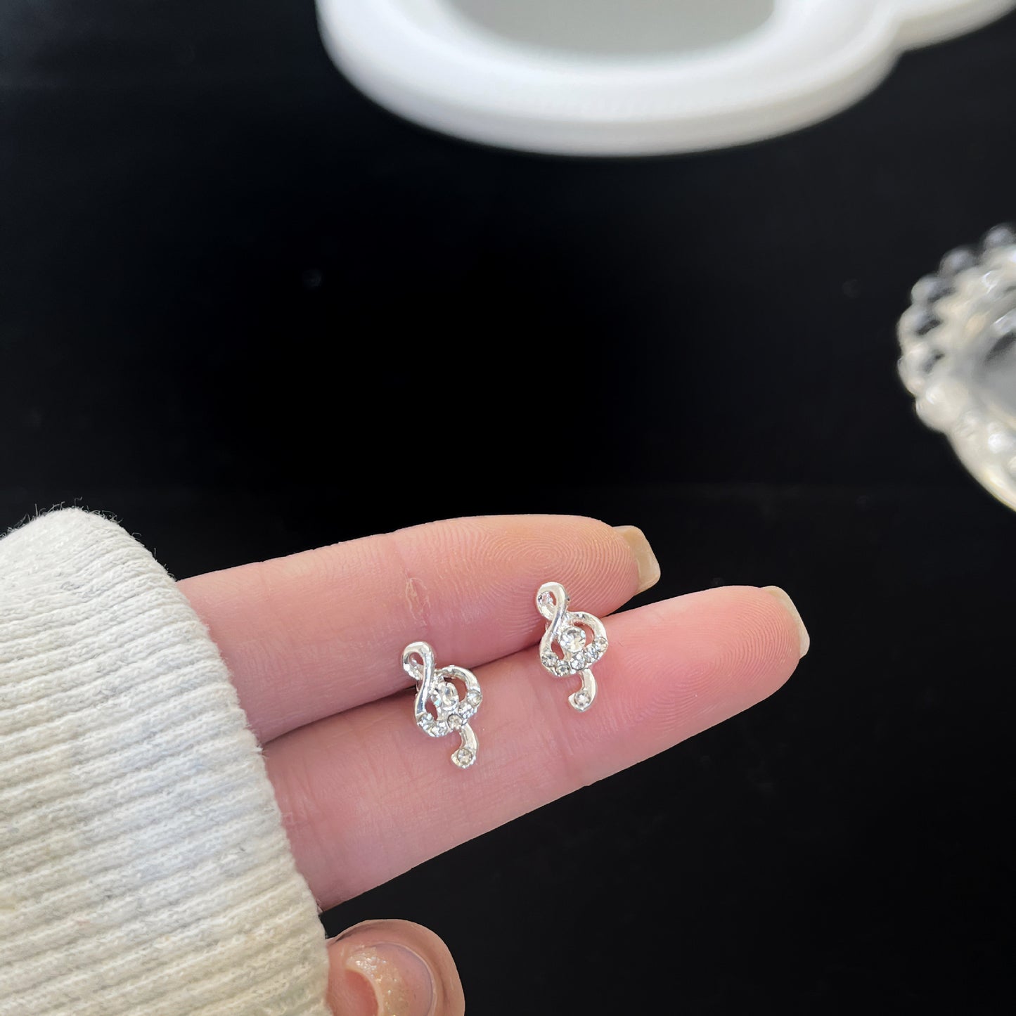 Zirconite ear rings