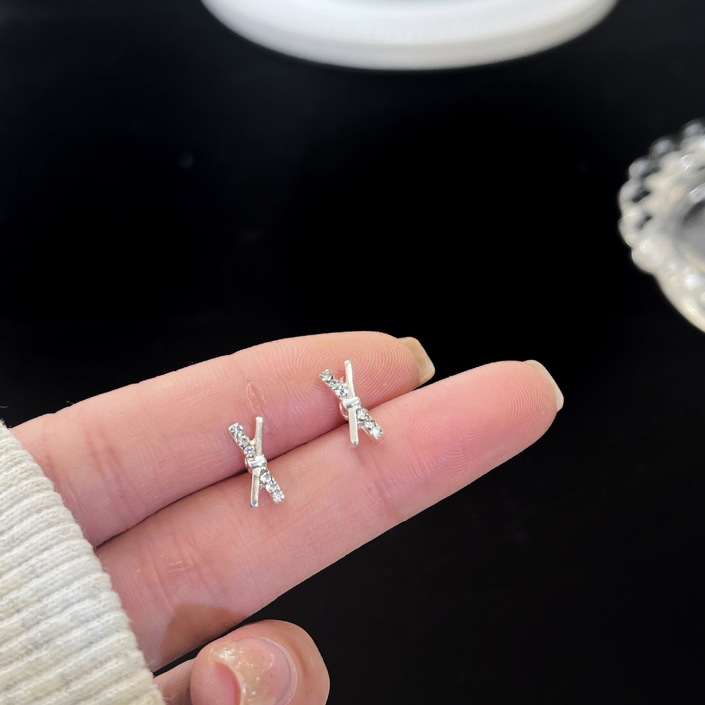 Zirconite ear rings