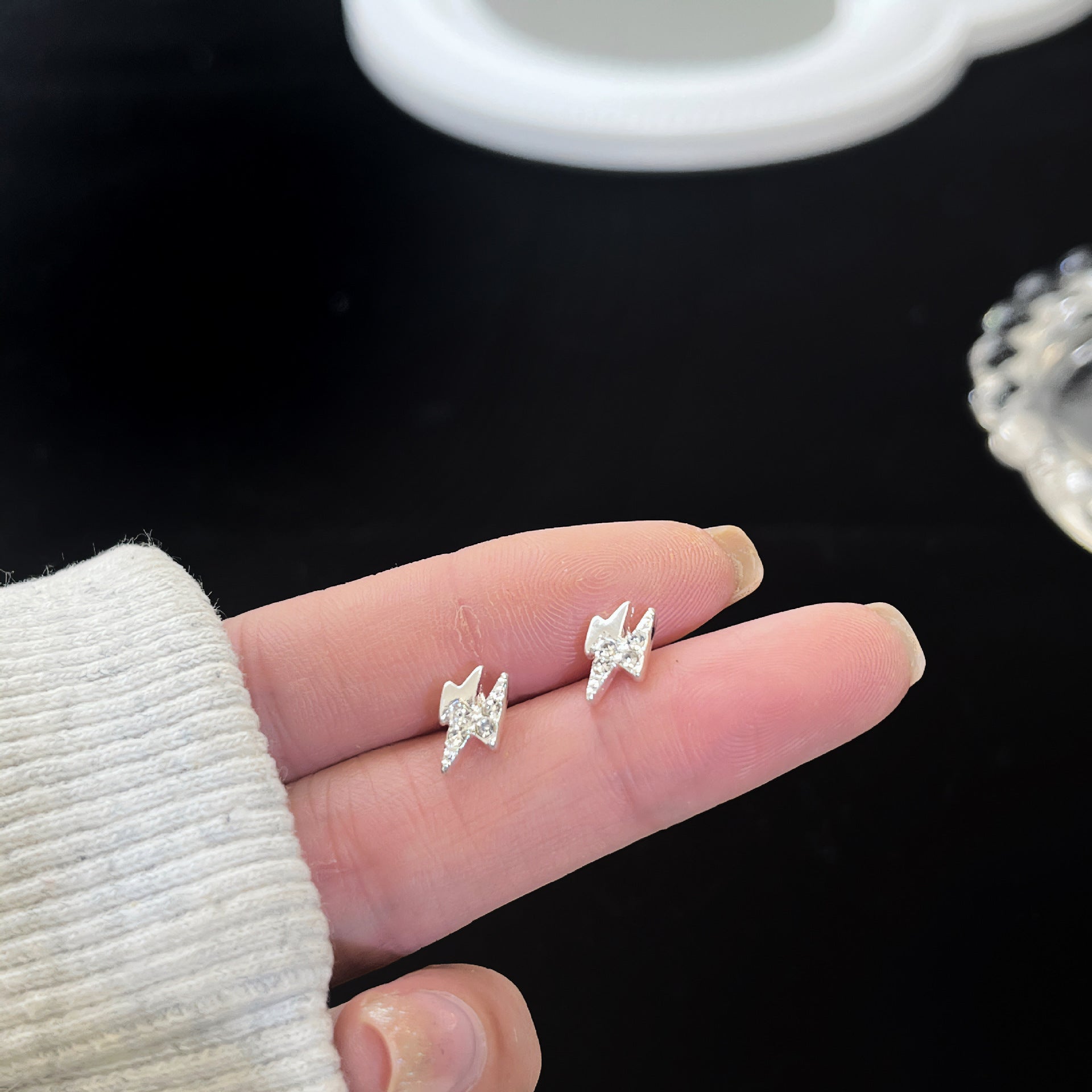 Zirconite ear rings