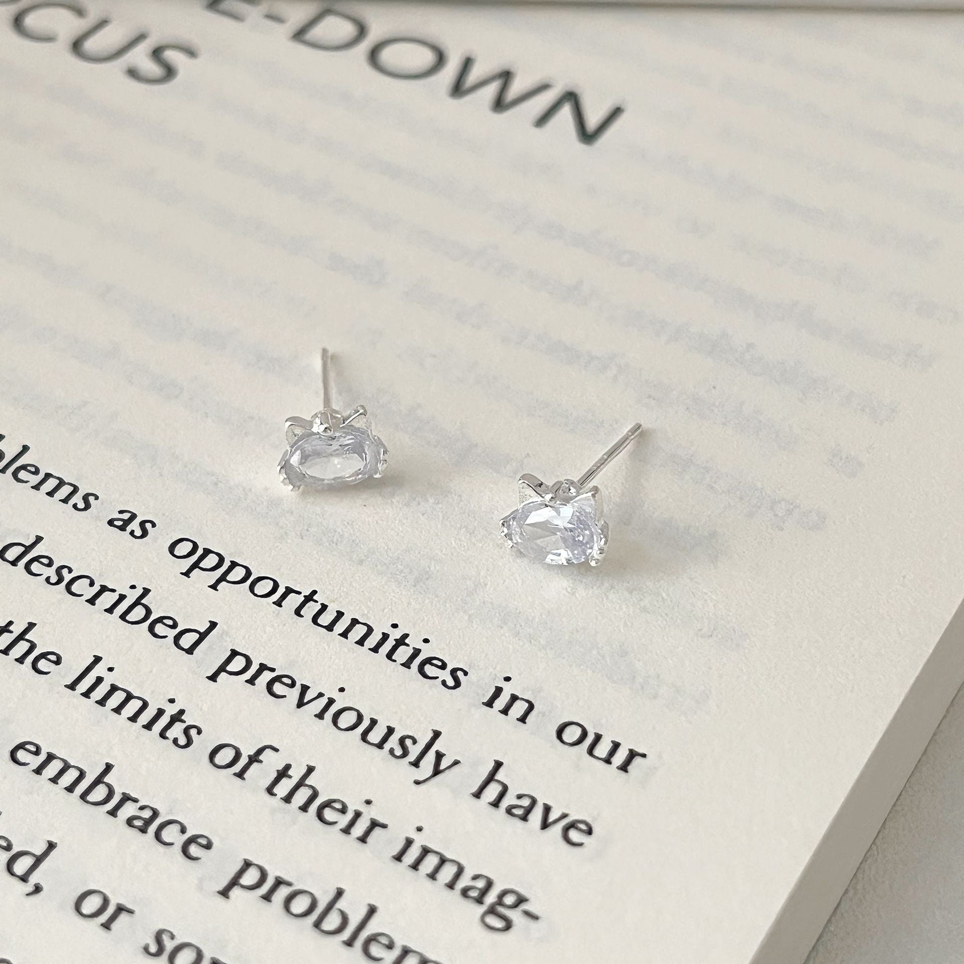 Zirconite ear rings