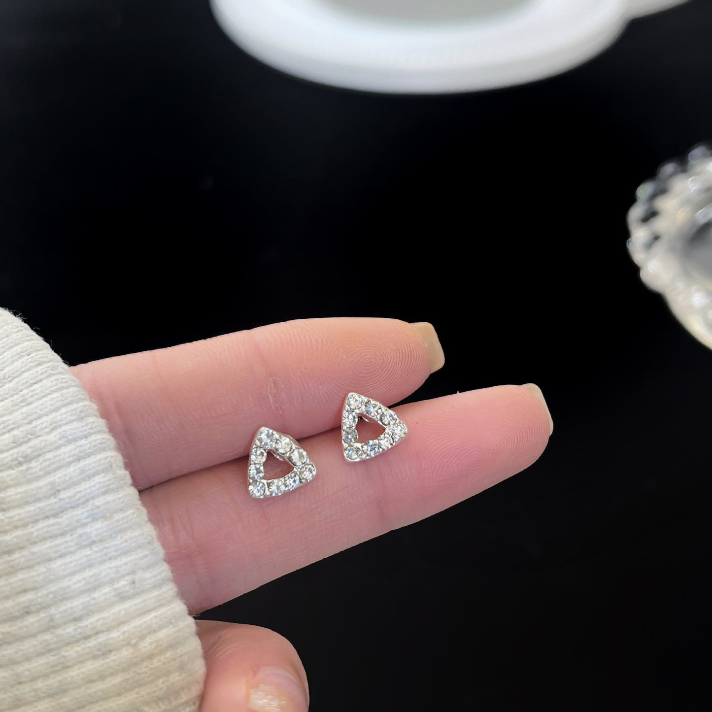 Zirconite ear rings