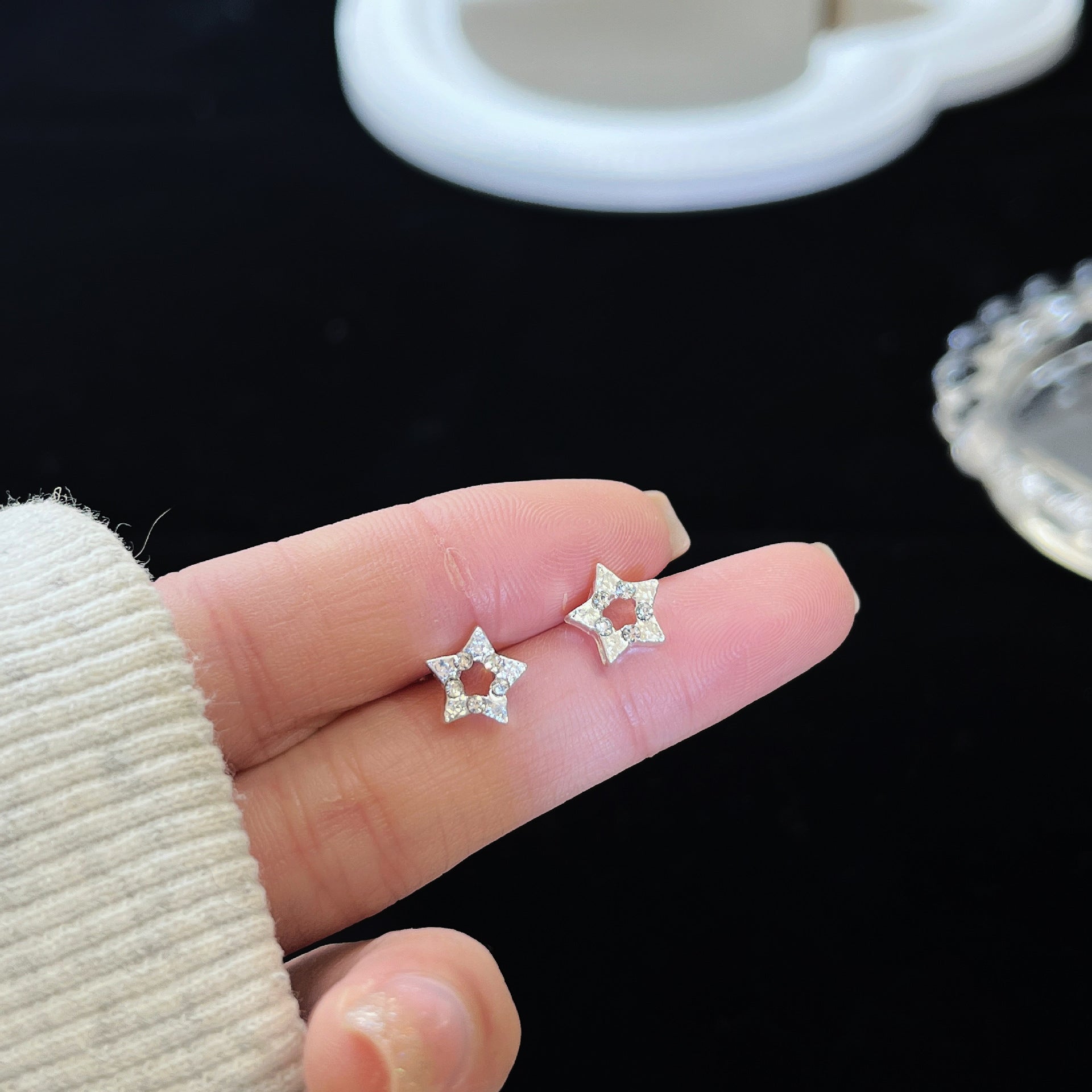 Zirconite ear rings